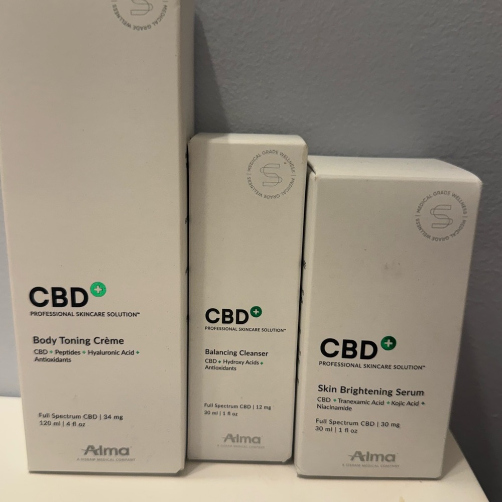CBD Skincare Trio - White
